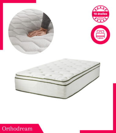 Matelas Eurotop Orthopedique 10 Etoiles 1 Place