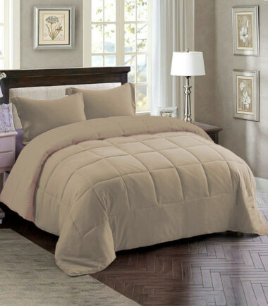Couette 2 Places Beige Claire